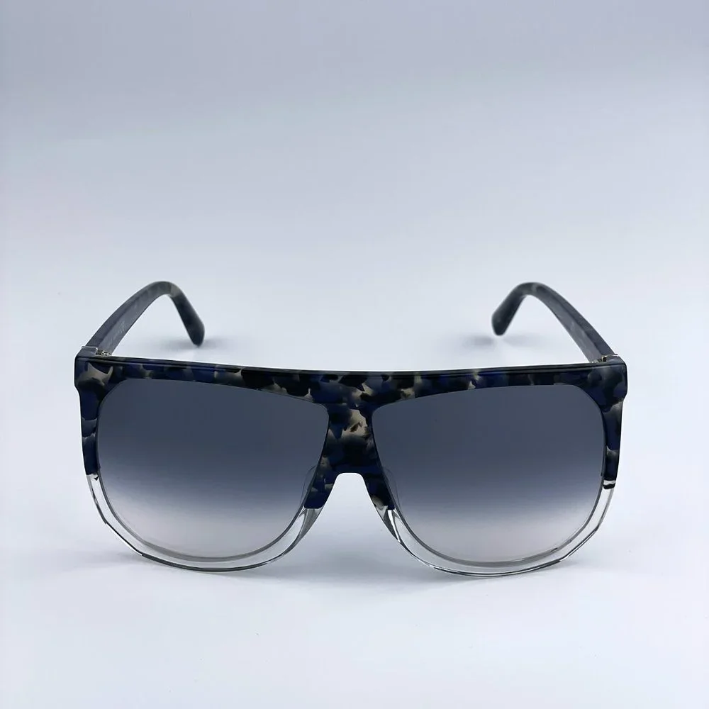 Loewe LW40001F FILIPA 56B Sunglasses Shiny Havana Gradient Smoke Shield Women